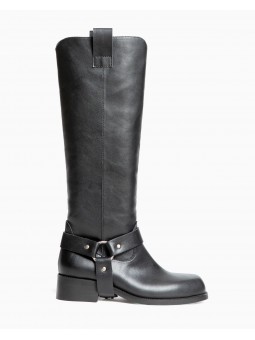 Bota biker negra