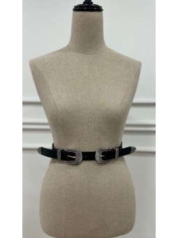 Cinturón doble Trisol negro