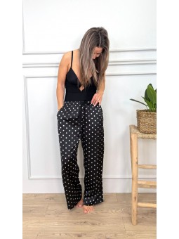 Pantalón topos negro