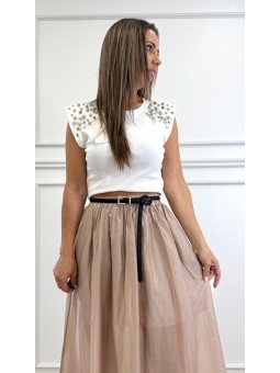 Cinturón brillos negro