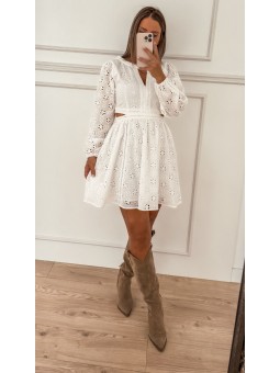 Vestido cut out troquelado