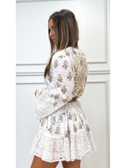 Vestido boho estampado