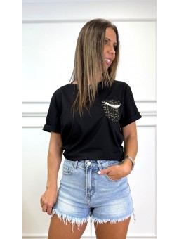 Camiseta bolsillo channel...