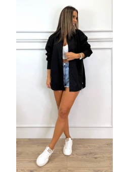 Camisa brillos negro