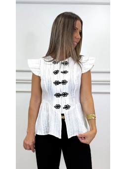 Blusa coreana blanca