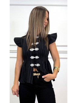 Blusa coreana negra