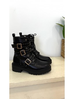 Bota militar hebillas