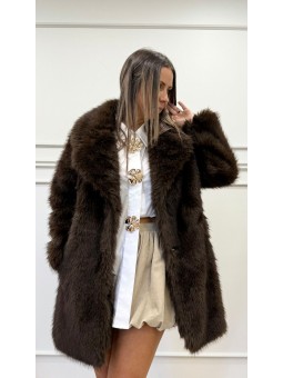 Chaqueta pelo marrón