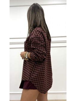 Camisa cuadros bolsillo...