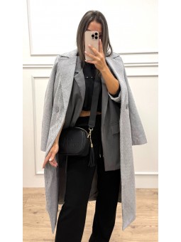 Blazer oversise gris