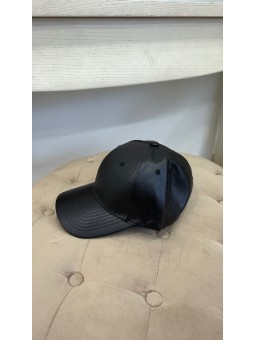 Gorra polipiel negro