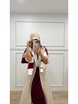 Gorra polipiel beige