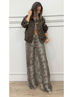 Pantalón balloon animal print