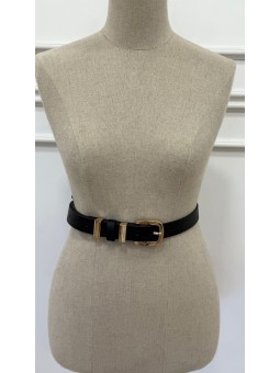 Cinturón fino negro