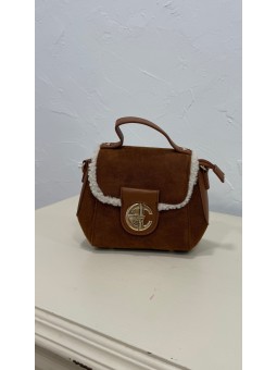 Bolso borreguillo camel
