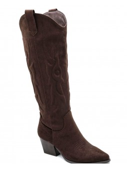 Campera bordada marrón