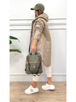 Plumas guateado kaki