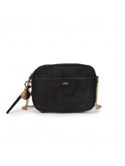 Bolso cocodrilo negro