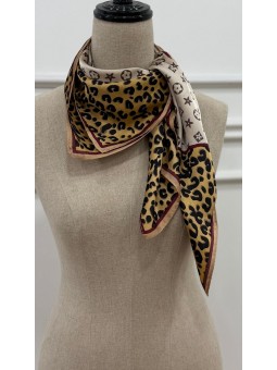 Pañuelo combinado leopardo...