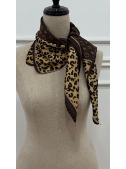 Pañuelo combinado leopardo...