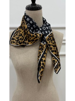 Pañuelo combinado leopardo...