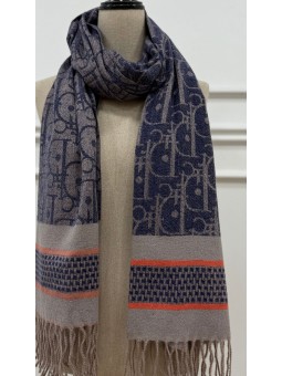 Fular estampado marino