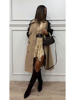PREVENTA Trench camel con...