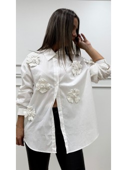 Camisa relieve blanca