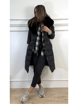 Abrigo combinado polipiel y...