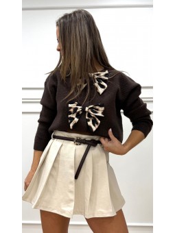 Chaqueta punto lazadas...