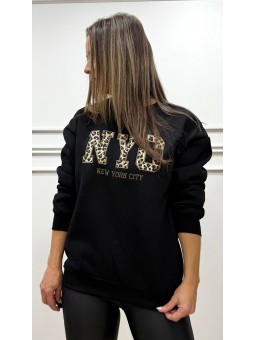 Sudadera NYC negra
