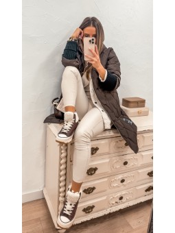 Chaqueta guateada marrón