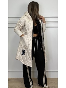 Chaqueta guateada beige