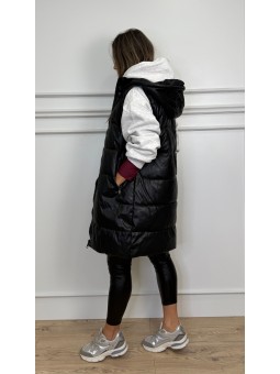 Chaleco polipiel negro