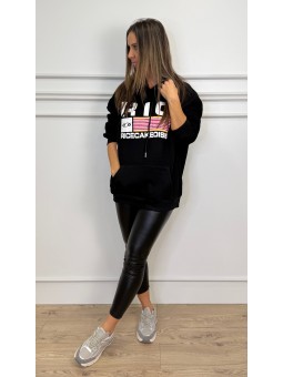 Sudadera oversize Ric negro