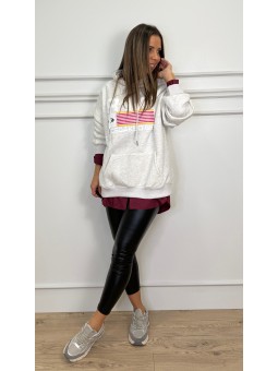 Sudadera oversize Ric gris