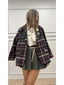 Chaqueta cuadros marino