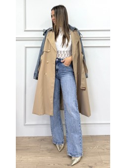 Pantalón flair denim