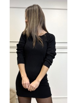 vestido punto brillos