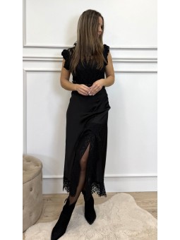 Falda saten apertura