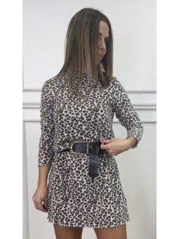 vestido animal print