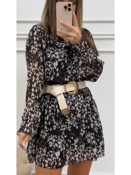 Vestido animal print