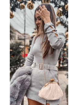 Jersey cuello perlas mangas