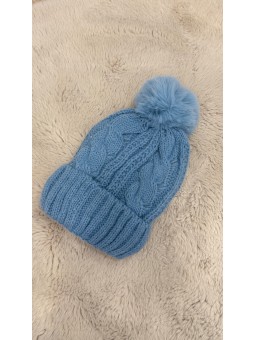 Gorro lana azul