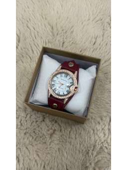 Reloj polipiel granate