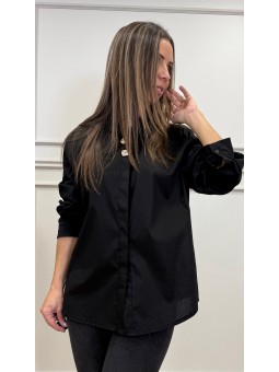 Camisa broches negra