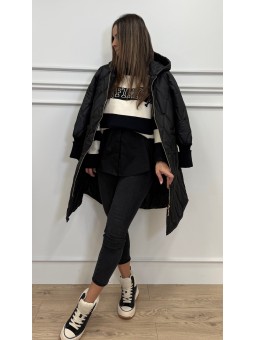 Chaqueta guateada negro