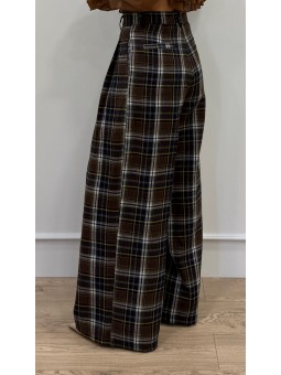 Pantalón palazzo cuadros...