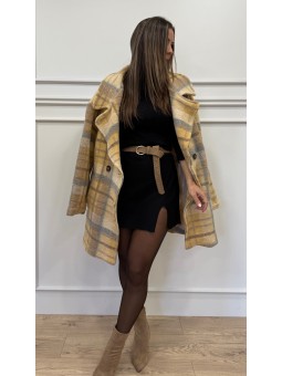 Abrigo paño amarillo