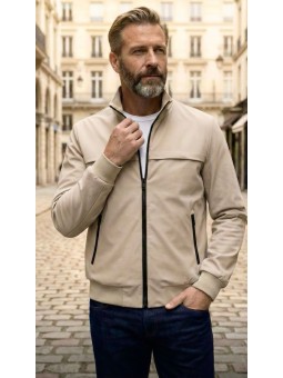 Chaqueta básica beige